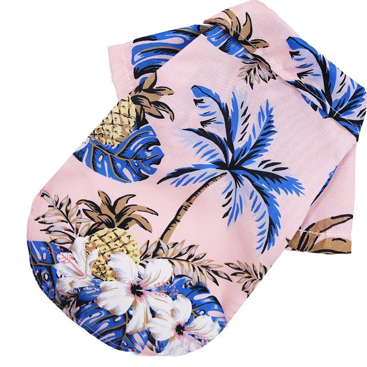 Hawaiian Style Summer Sand Beach Dog Shirts
