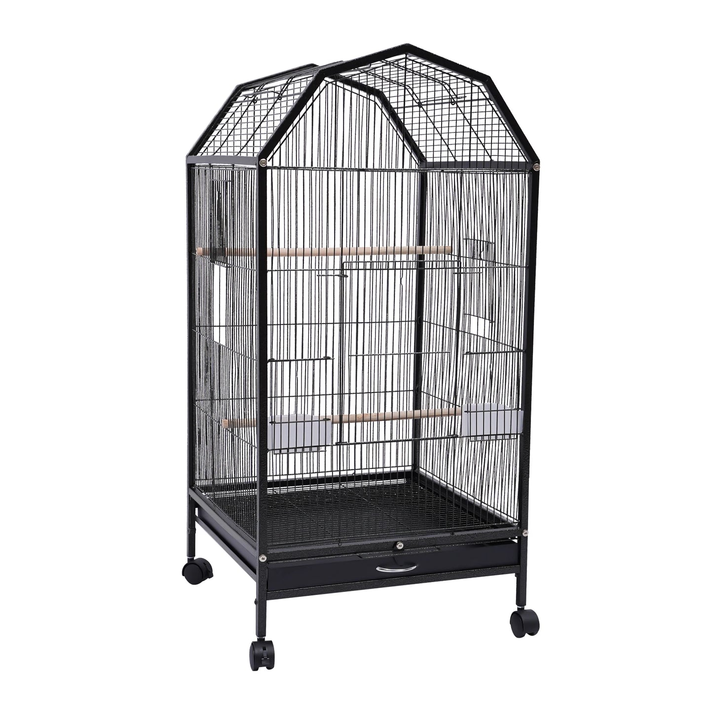 Large Bird Cage Stand on Wheels.