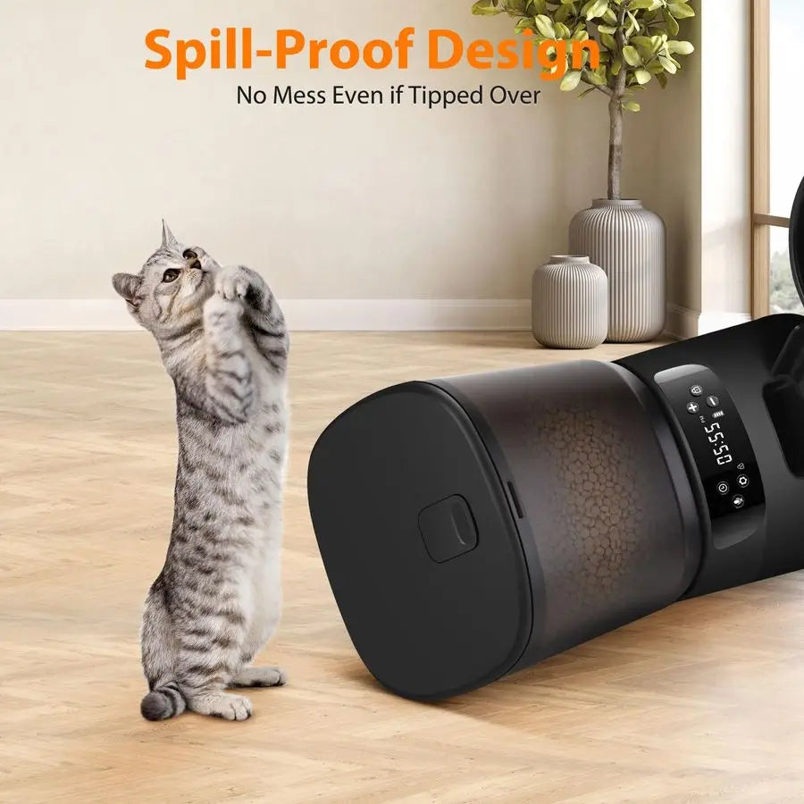 Two Cats Double Automatic or Timed Food Dispenser.