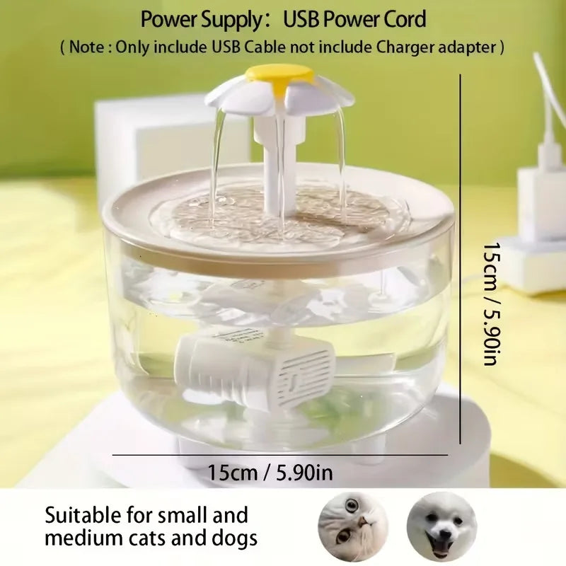 Automatic Pet Water Fountain for Cats and Dogs