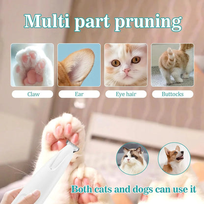 Cat Dog Paw Trimmer, Clippers Rechargeable with LED Light