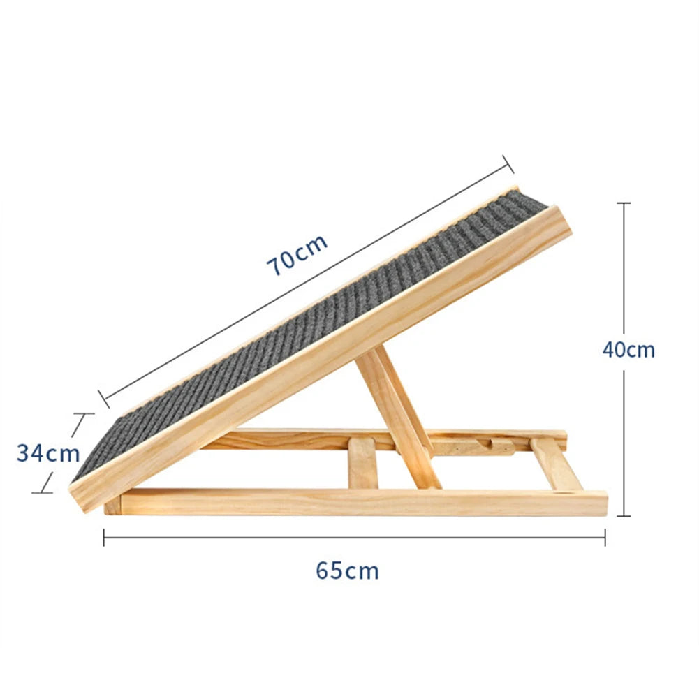 Lightweight, Adjustable Pet Dog Ramp Climbing Ladder