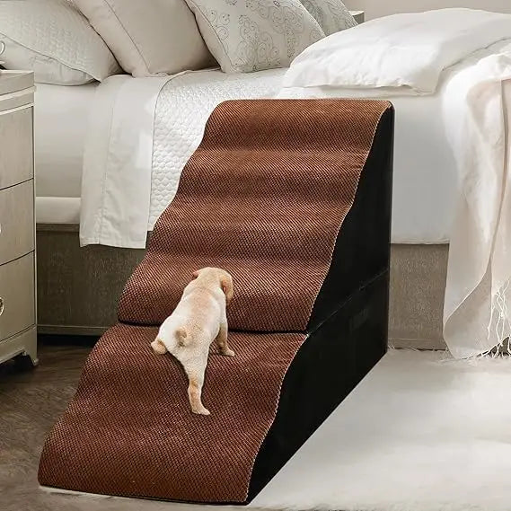 6 Step Pet Stairs for High Beds 30-36 inches Tall