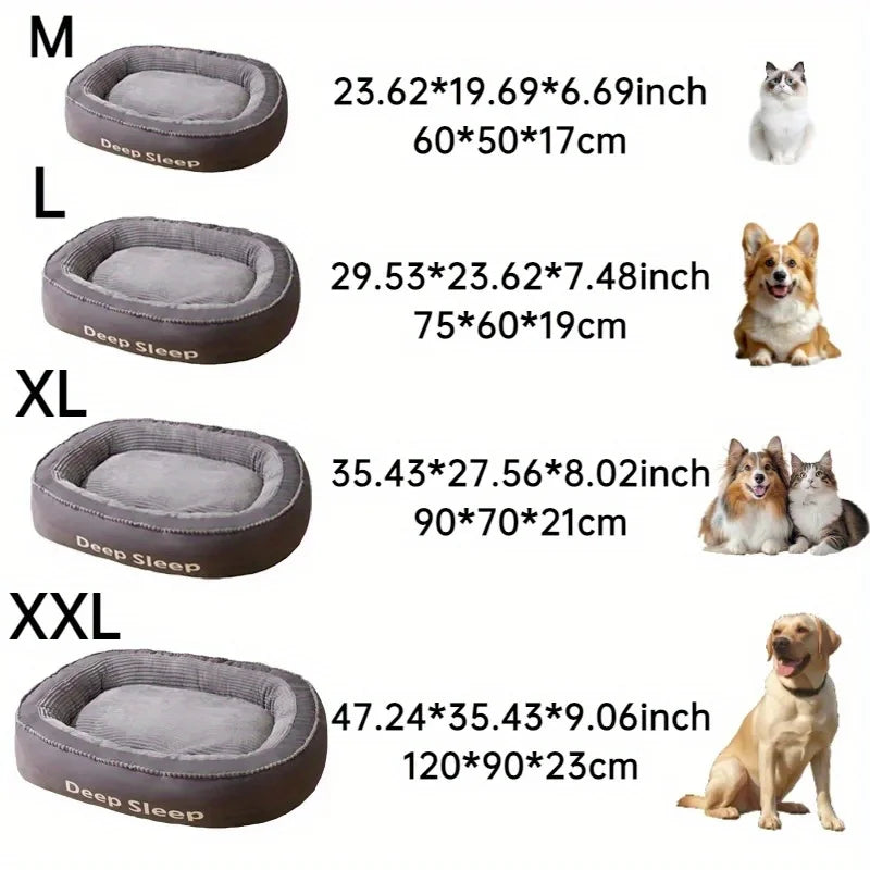 Soft Kennel Washable Dog & Cat Cushion Bed