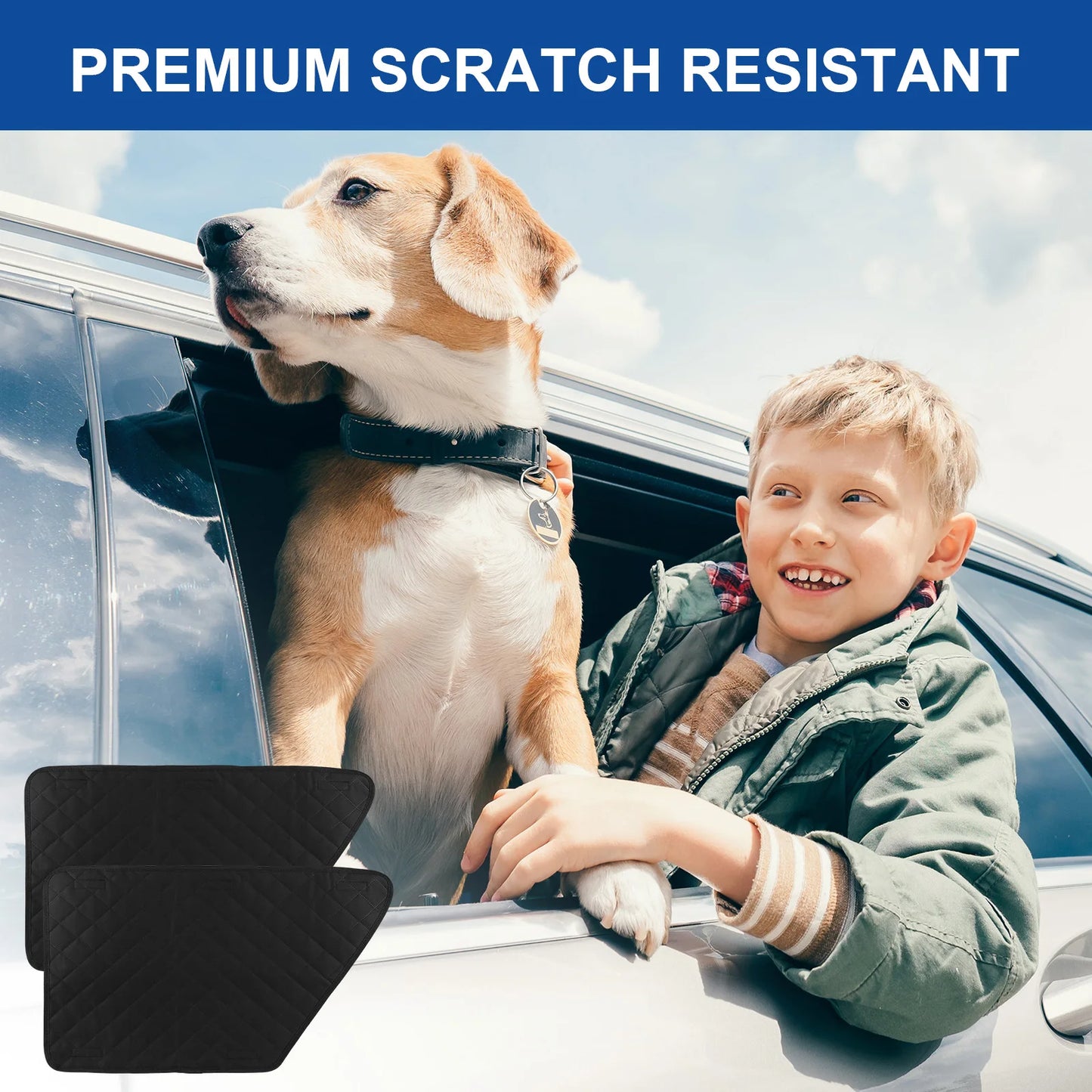 2Pcs Waterproof Anti-Scratch Car Door Interior Cover