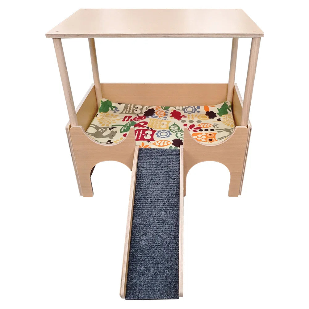 2-Tier Guinea Pig, Hamster Wooden Small Hiding House