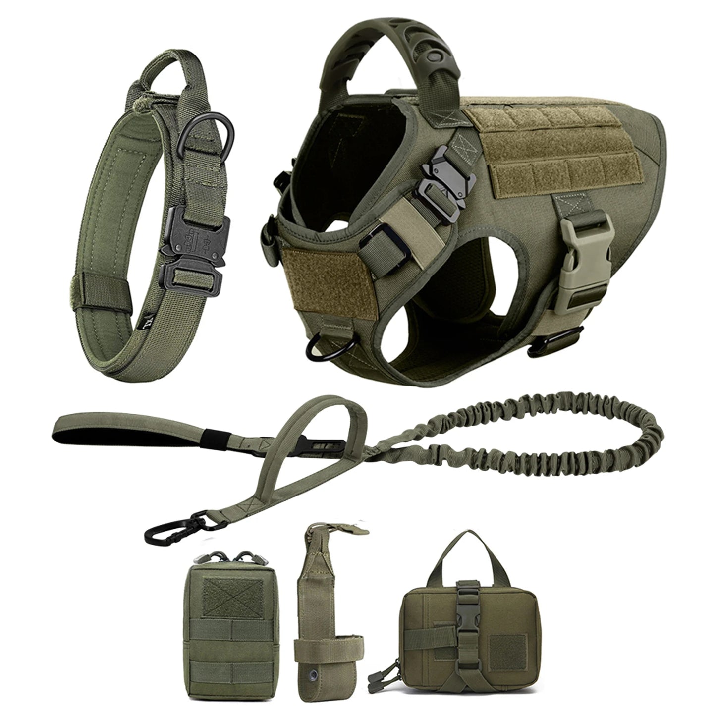 Large & Medium Dog Harness, collar, Leash Set