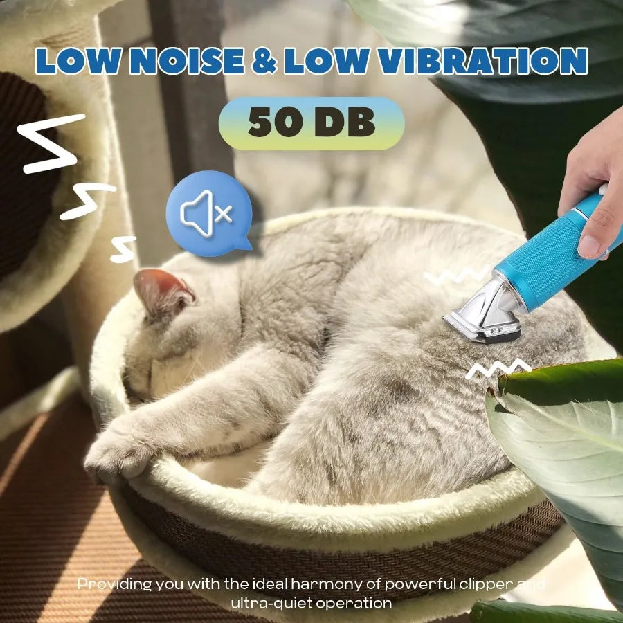 Pet Grooming Clippers 3-Speed Control Low Noise