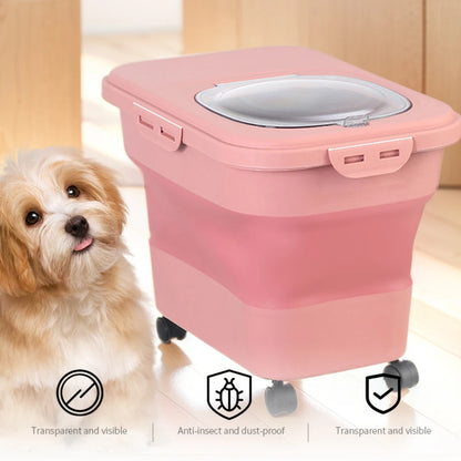 Collapsible Multifunctional Moisture Proof Food Storage Container 20-30LB