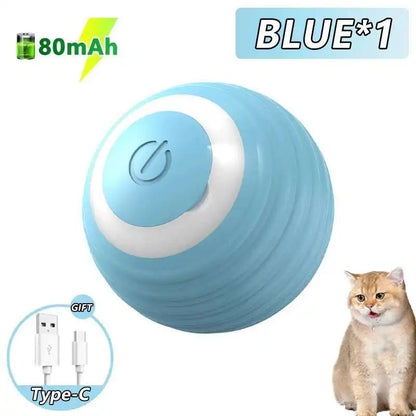 Smart Ball Electronic Interactive Pet Toy Bouncing, Rolling & Lights