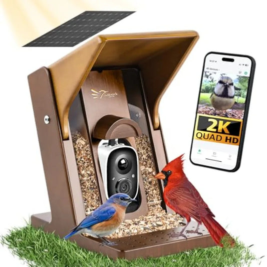 Smart Bird Feeder with Camera Solar Powered
