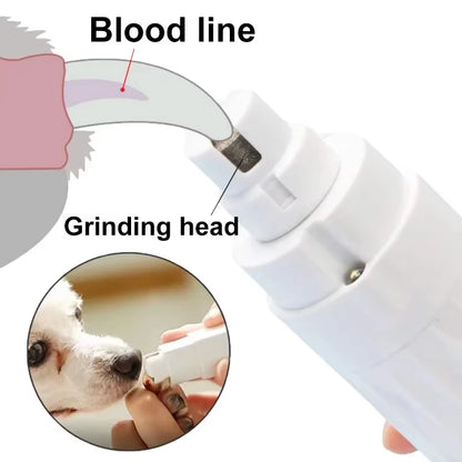 Professional Pet Paw Dog Nail Grinder Rechargeable Trimmer
