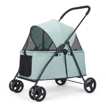 Small, Medium Pet Stroller 4 Wheels with Brakes
