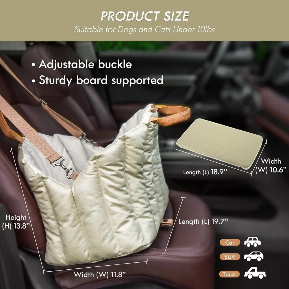 Small Dog Car Seat & Travel Carrier & Pet Bed