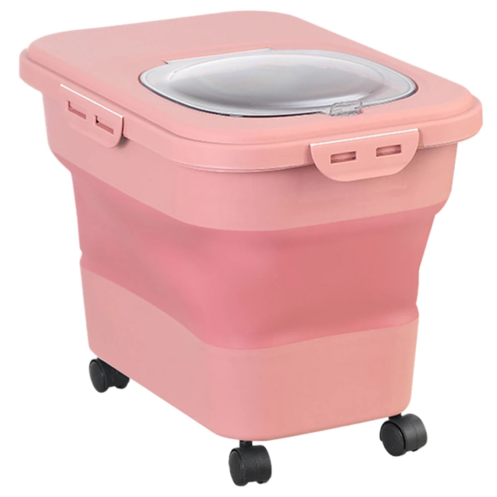 Collapsible Multifunctional Moisture Proof Food Storage Container 20-30LB