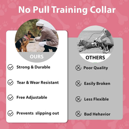 Adjustable Sliding No-Buckle Reflective Training Dog Collar