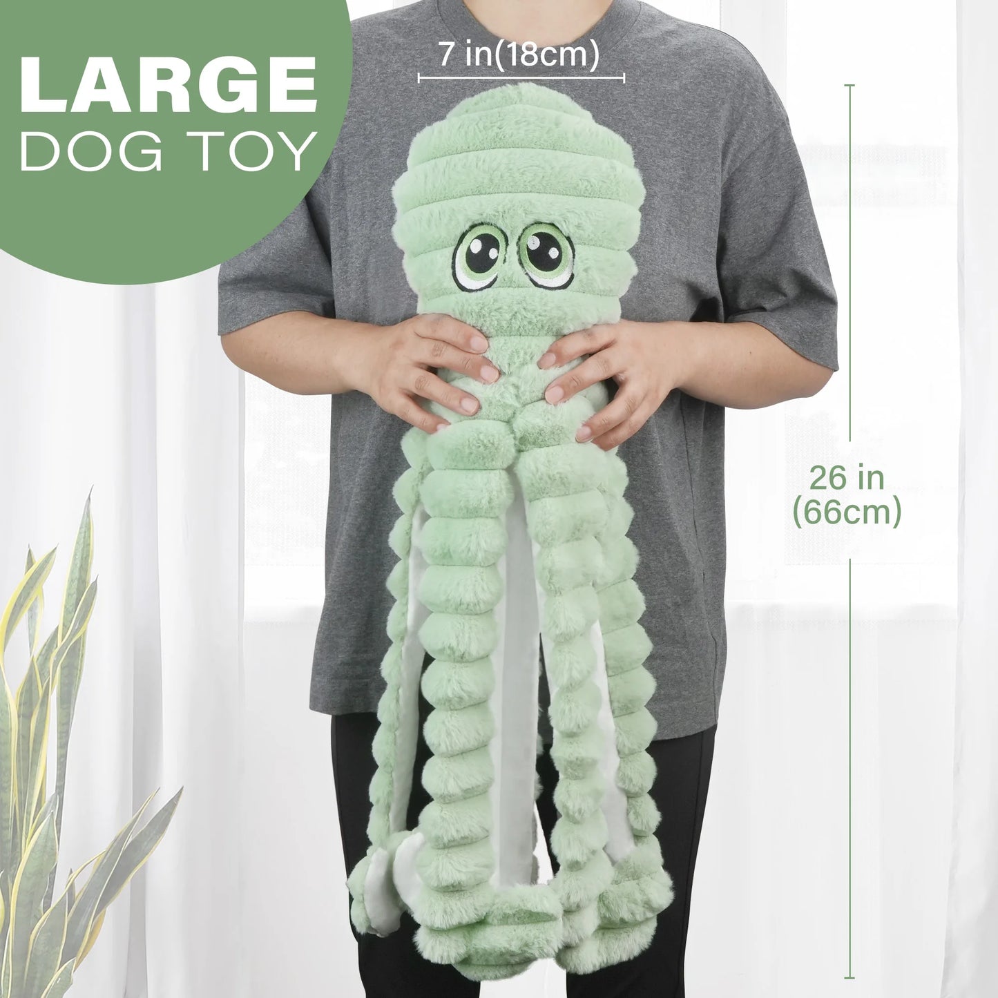 Squeaky Plush Chewing Toy for Small, Medium Dogs