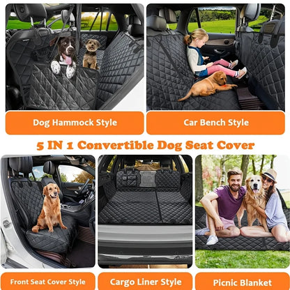 Pet Car Seat Cover for Rear Seat 60/40 Split