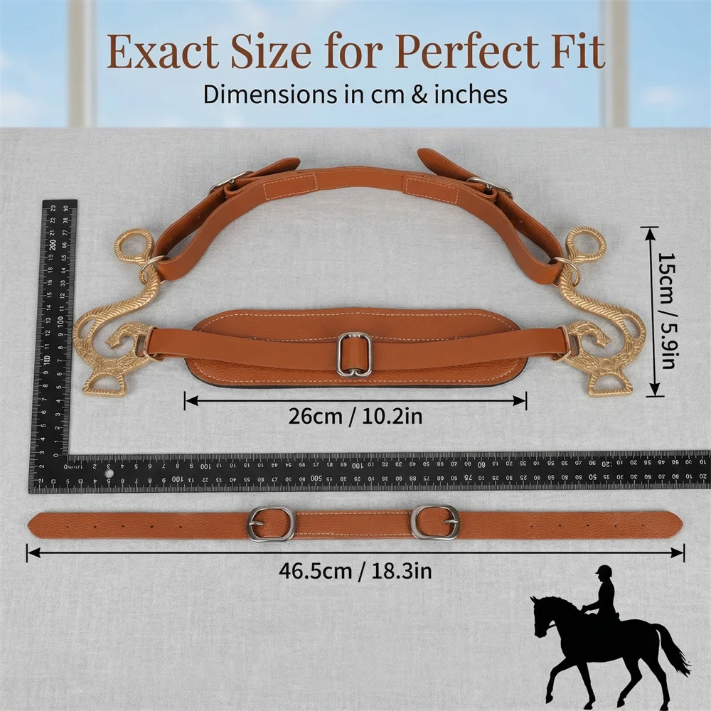 Horse Bit Padded & Adjustable Bridle Hackamore Brown English