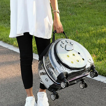 Pet Trolley Case with Ventilation Travel Backpack