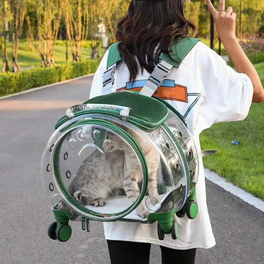 Pet Trolley Case with Ventilation Travel Backpack