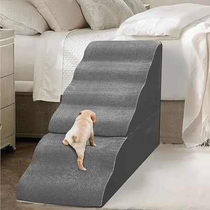 6 Step Pet Stairs for High Beds 30-36 inches Tall
