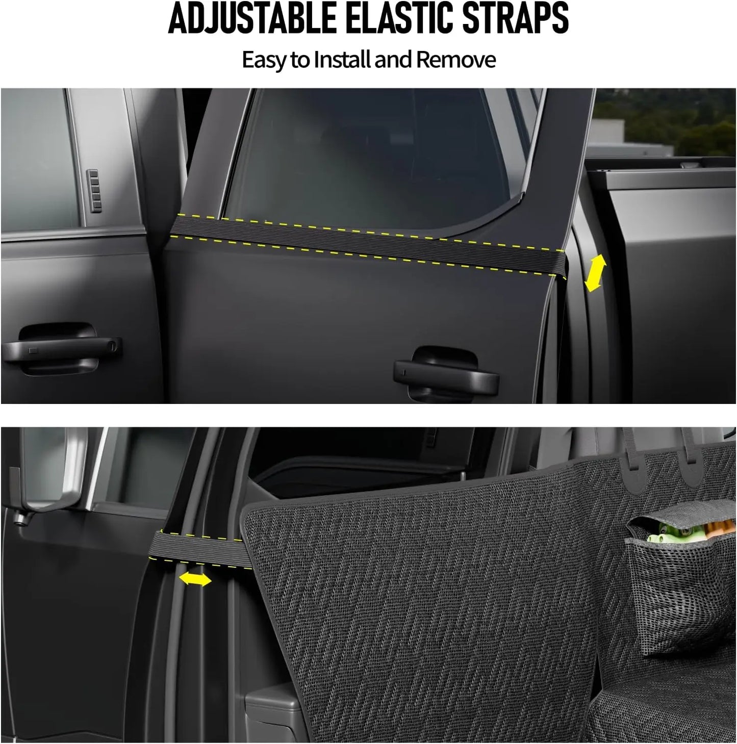 Waterproof Dog Car Seat Cover with Hard Bottom