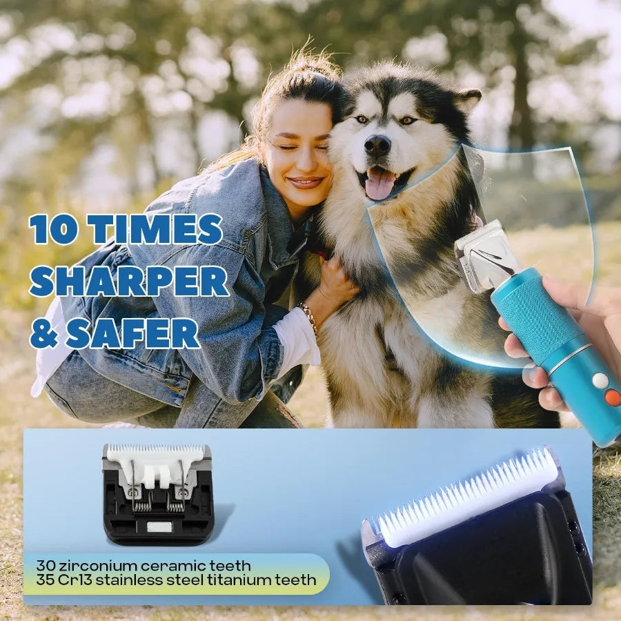 Pet Grooming Clippers 3-Speed Control Low Noise