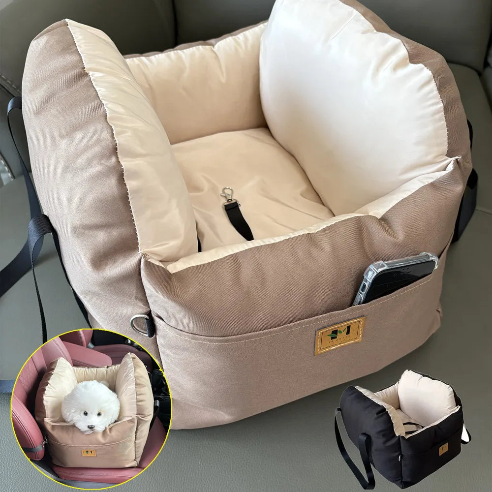 Pet Car Seat Bedding Travel Mattress with Safety Belt
