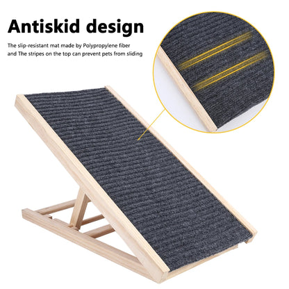 Lightweight, Adjustable Pet Dog Ramp Climbing Ladder