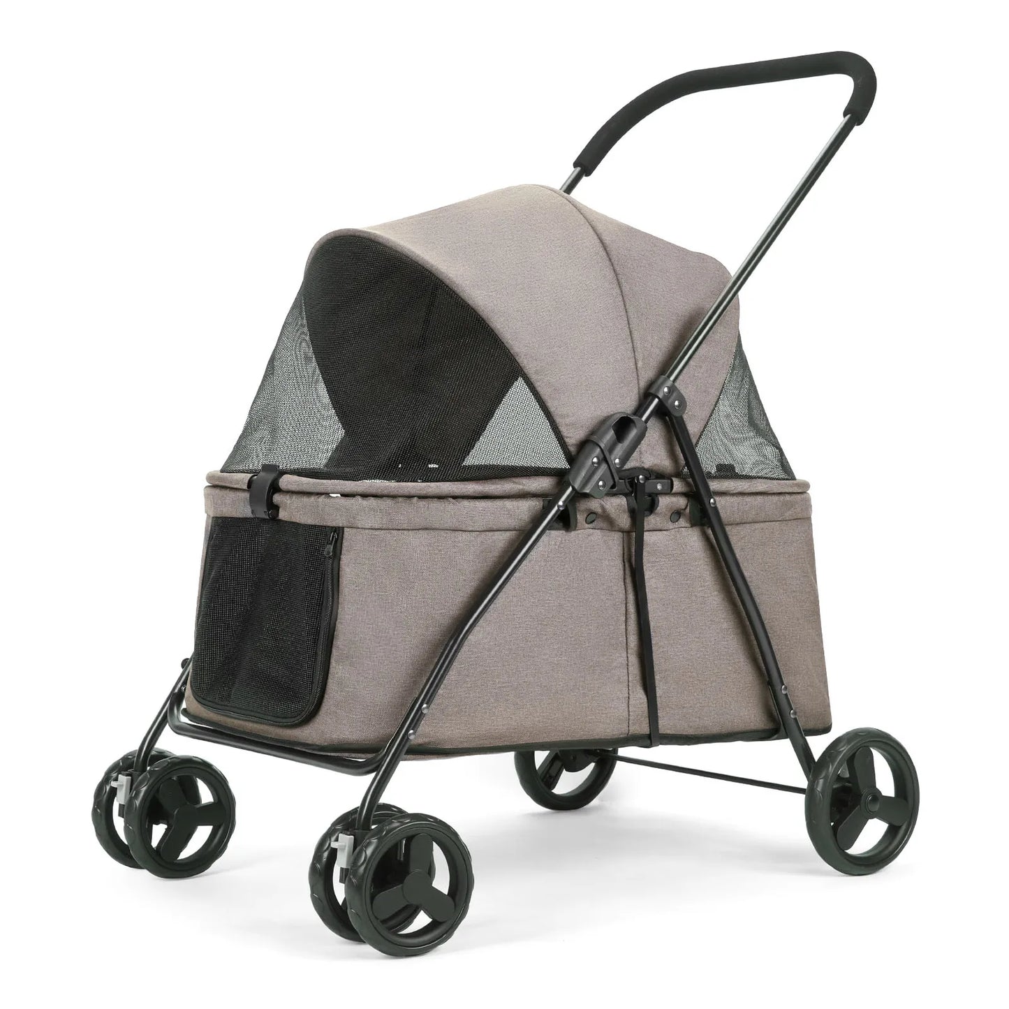 Small, Medium Pet Stroller 4 Wheels with Brakes