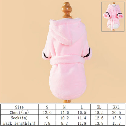 Autumn and Winter Dog and Cat Pet Clothing Pajamas
