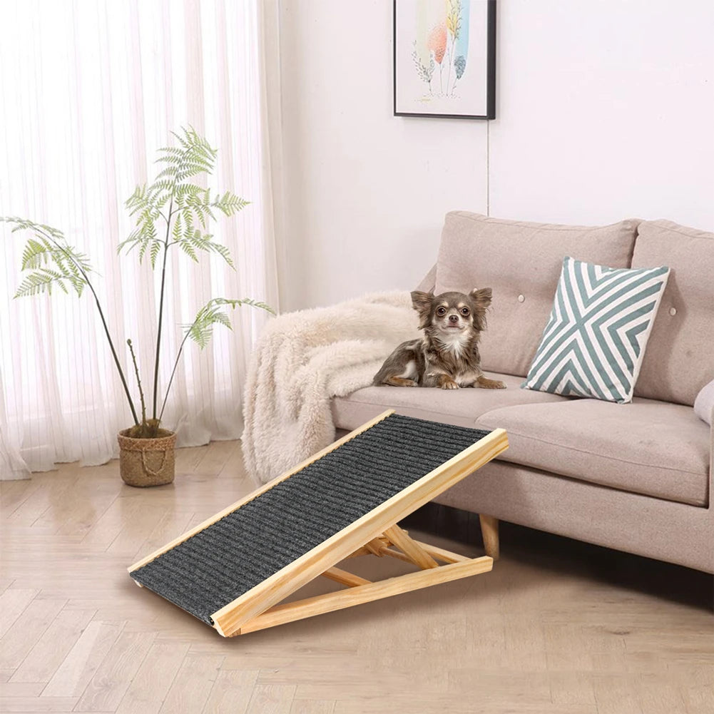 Lightweight, Adjustable Pet Dog Ramp Climbing Ladder