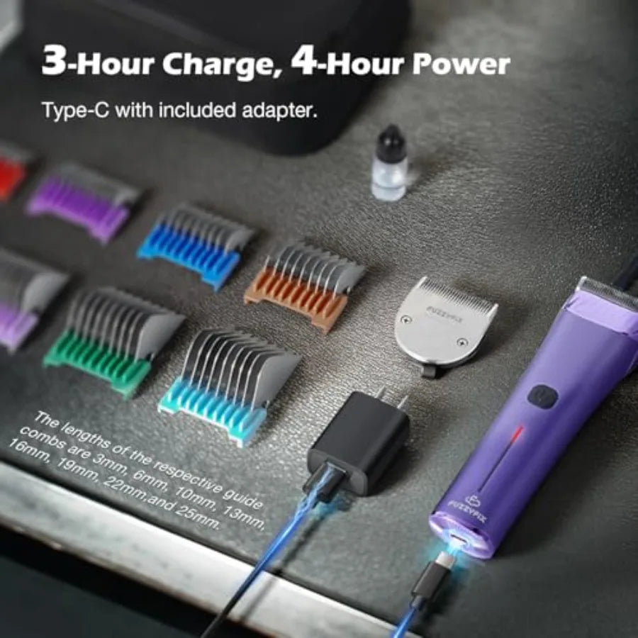 Cordless 2 Speed Pet Grooming Clippers for Dogs Horses