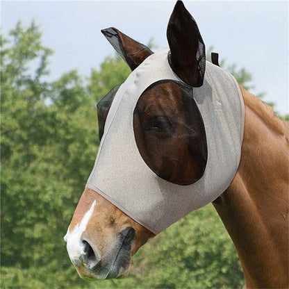 Mesh Breathable Horse Face Mask for Fly & Ear Protection