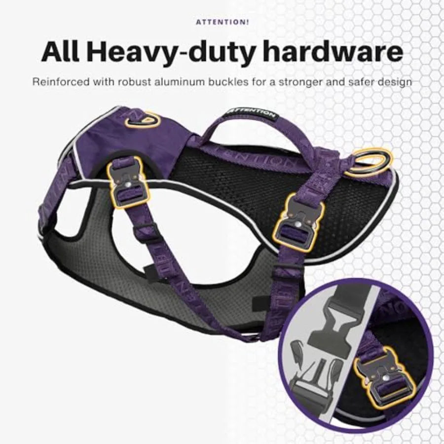 No Pull Heavy Duty Large Dog Tactical Training Harness