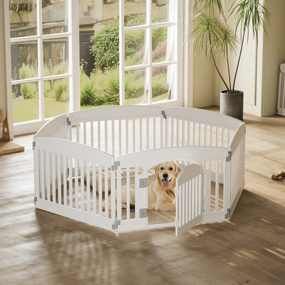 Plastic Dog Playpen 6 Panel 24IN Expandable Pet Fence