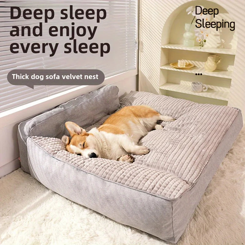 Soft washable Pet Bed with Non-Slip bottom