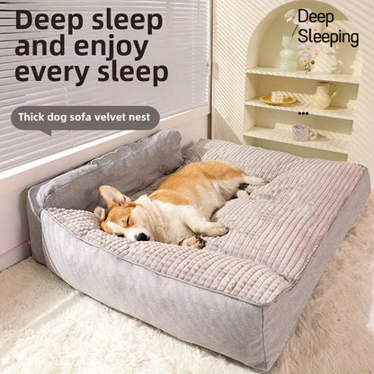 Soft washable Pet Bed with Non-Slip bottom