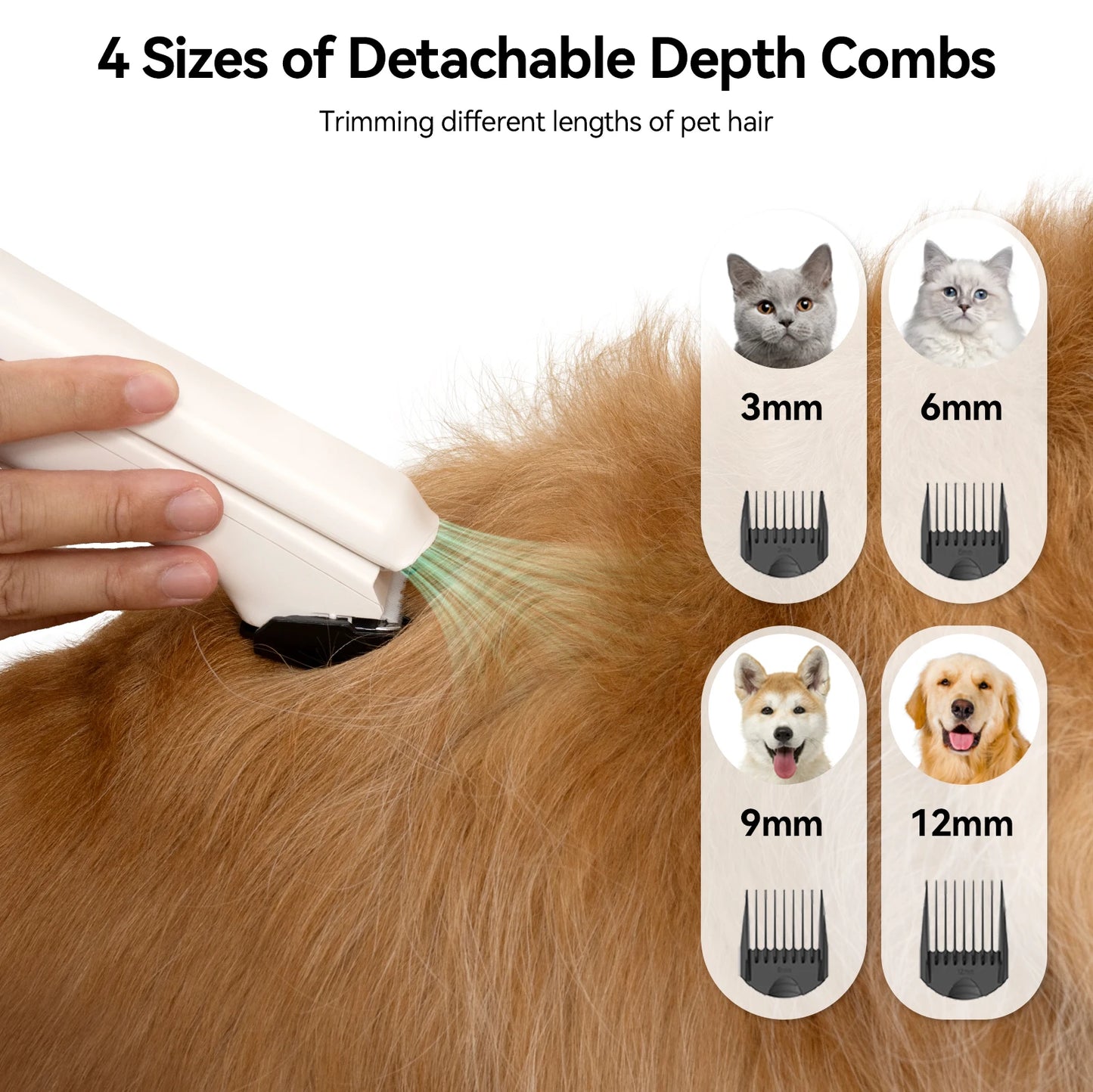 Pet Grooming Vacuum Cleaner & Hair Dryer Pet Grooming Set