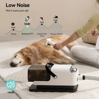 Pet Grooming Vacuum Cleaner & Hair Dryer Pet Grooming Set