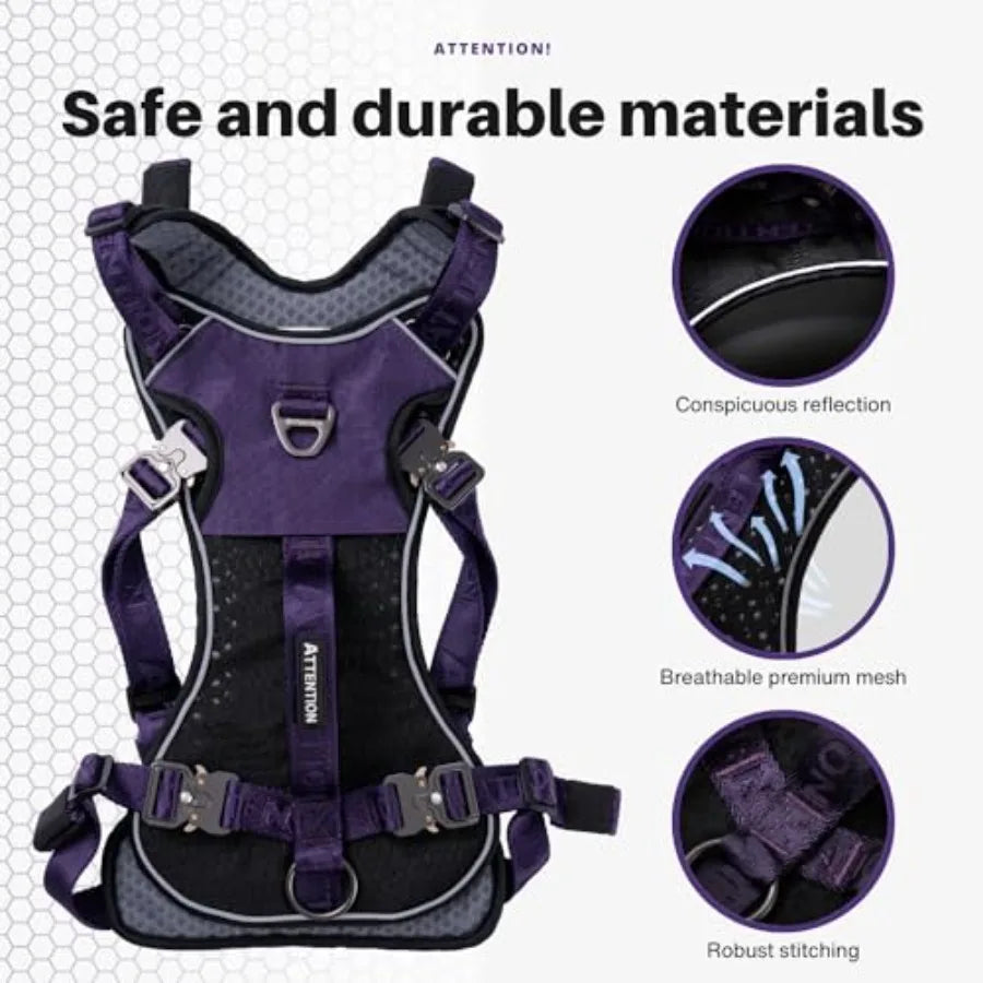 No Pull Heavy Duty Large Dog Tactical Training Harness