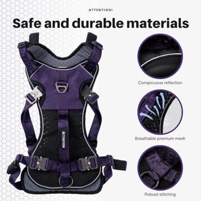 No Pull Heavy Duty Large Dog Tactical Training Harness