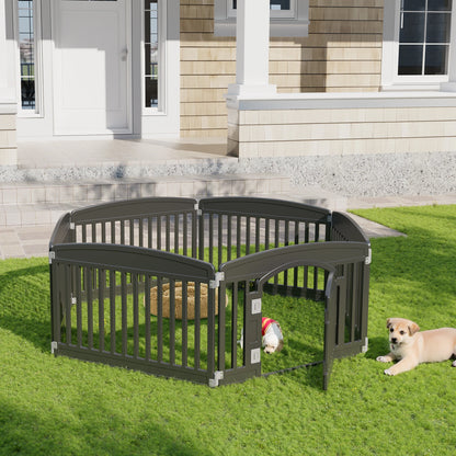 Plastic Dog Playpen 6 Panel 24IN Expandable Pet Fence