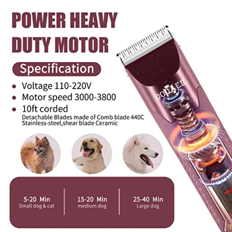 Professional Dog Grooming Low Noise Corded Clippers