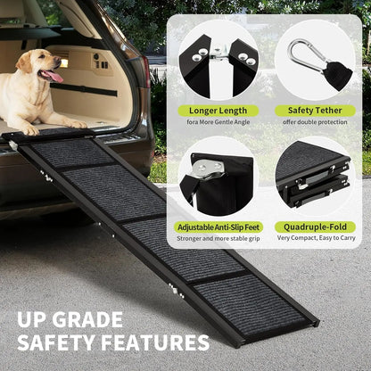 Folding Non-Slip Car Dog Ramp for Large Dogs