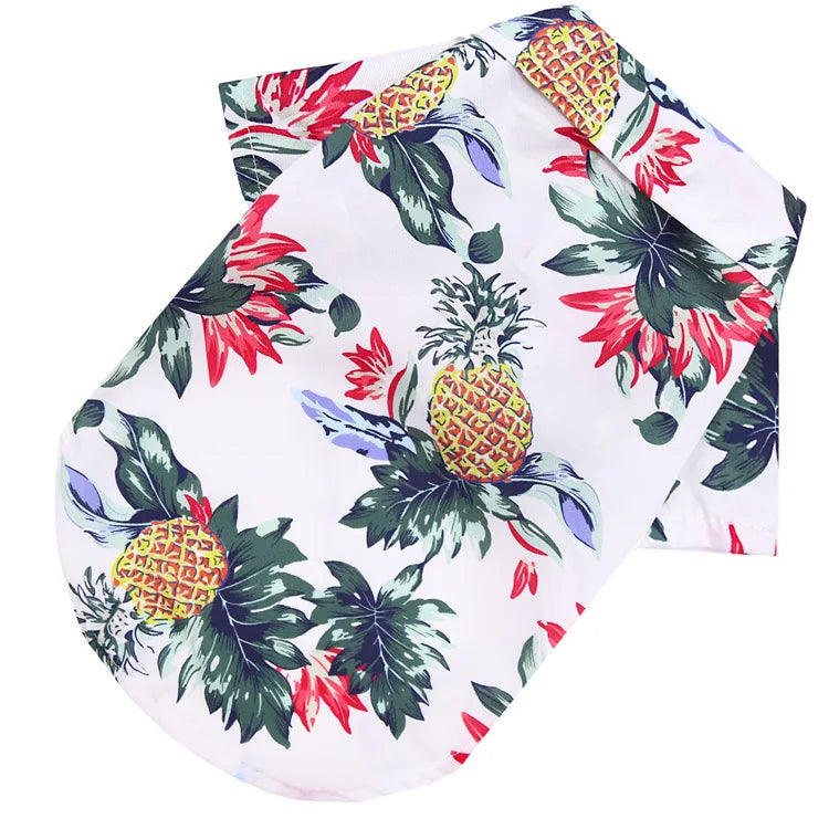 Hawaiian Style Summer Sand Beach Dog Shirts