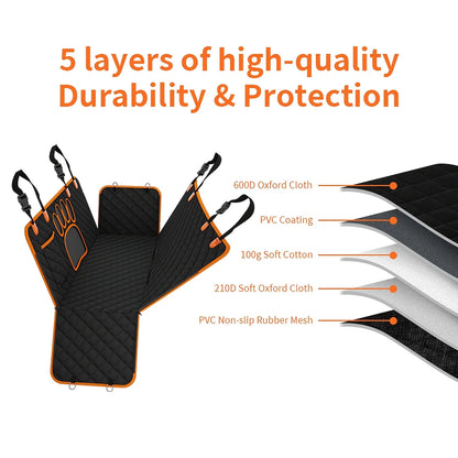 Rear Pet Seat Cover, Hammock Heavy Duty