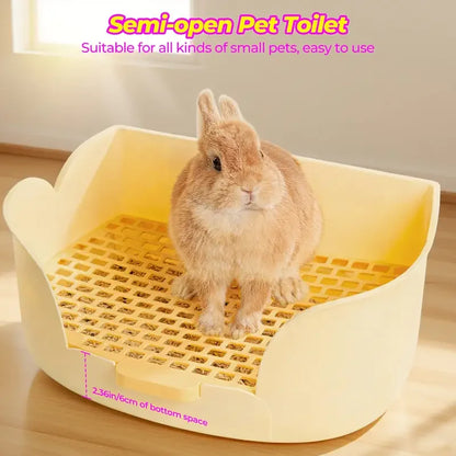 Rabbit, Hamster Litter Box, Potty Corner Trainer Toilet