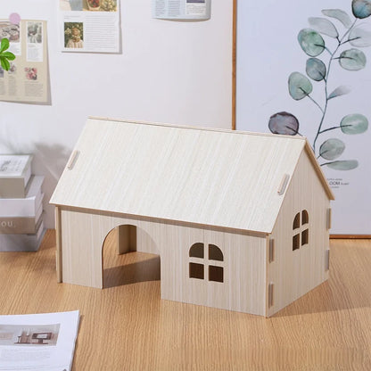 Wooden Nest Guinea Pig Squirrel Nest Dutch